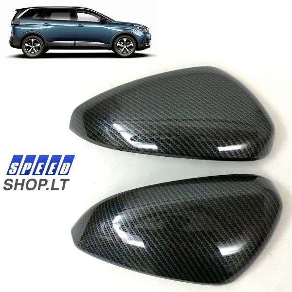 PEUGEOT 3008 GT/5008 Carbon veidrodėlių gaubtai